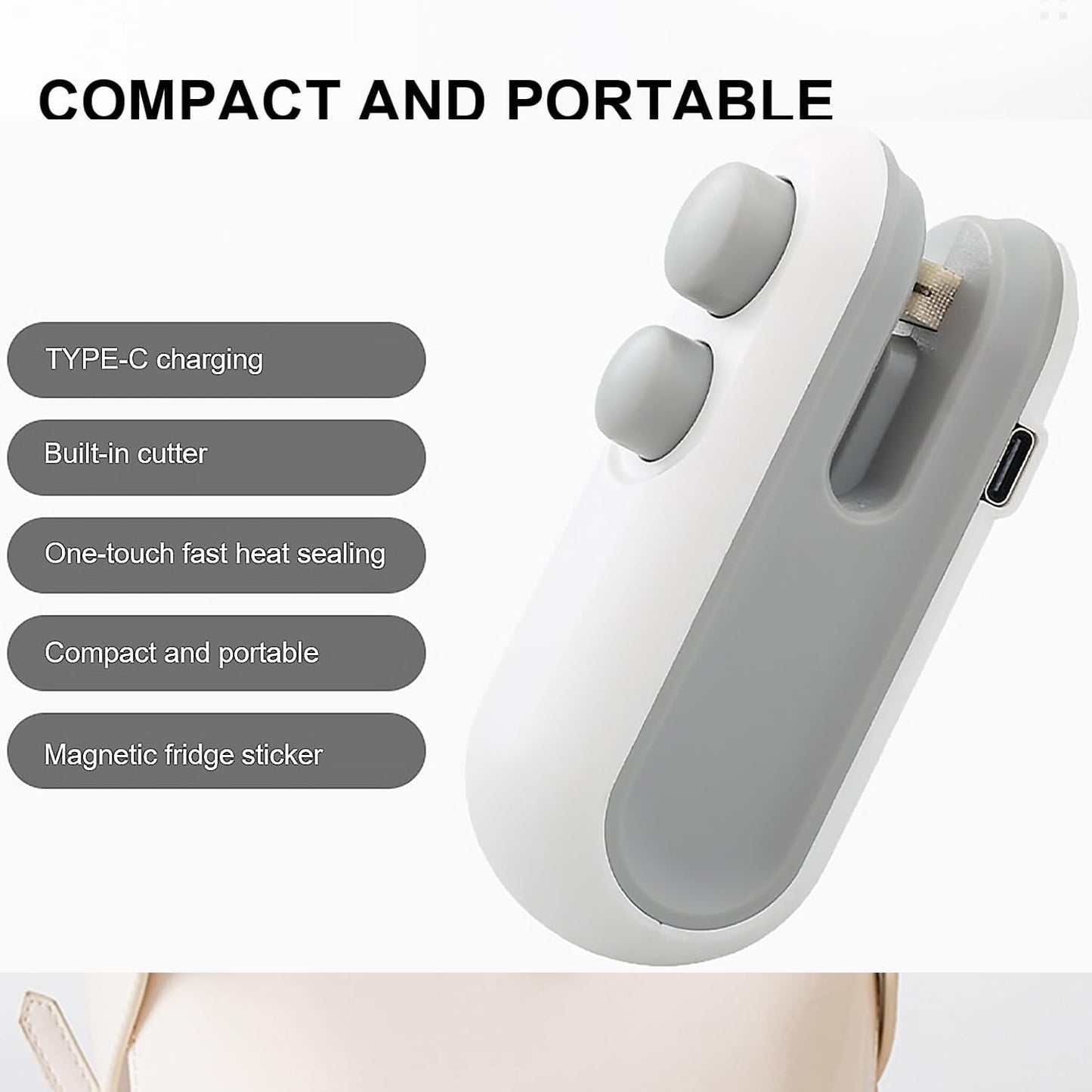 MCOIKY® 2-in-1 Mini Heat Sealer -  Seal & Cutter (C)